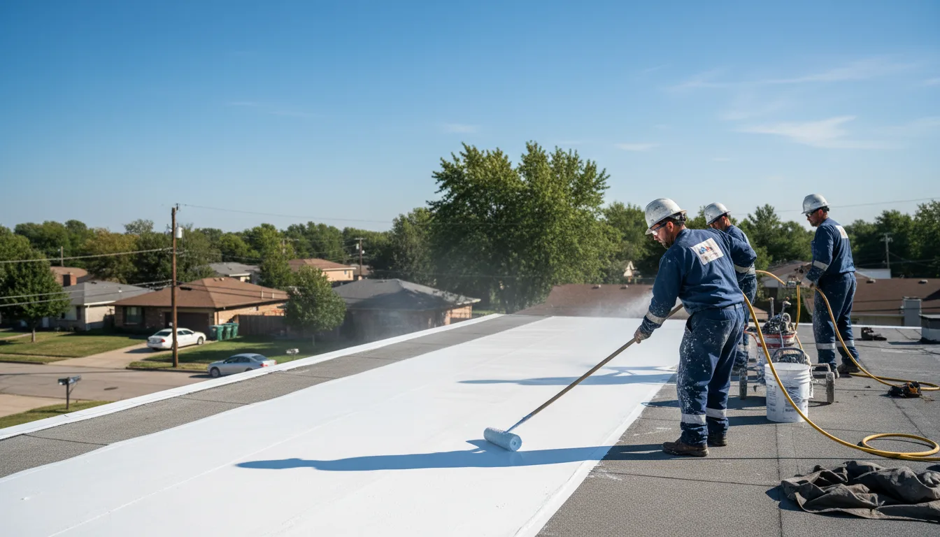 Commercial roof coating in Redlands, CA near me